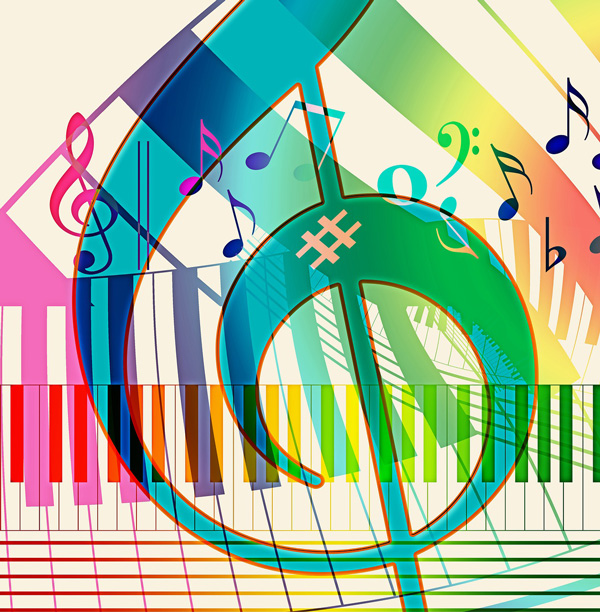 Why are piano keys black and white?